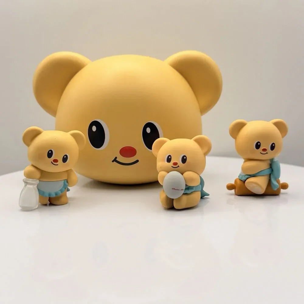 FUNISM Butter Bear Series BlindBox Face Container W/ Three Mini Figures.